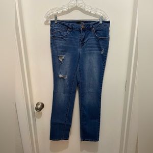 1822 distressed jeans, size 10